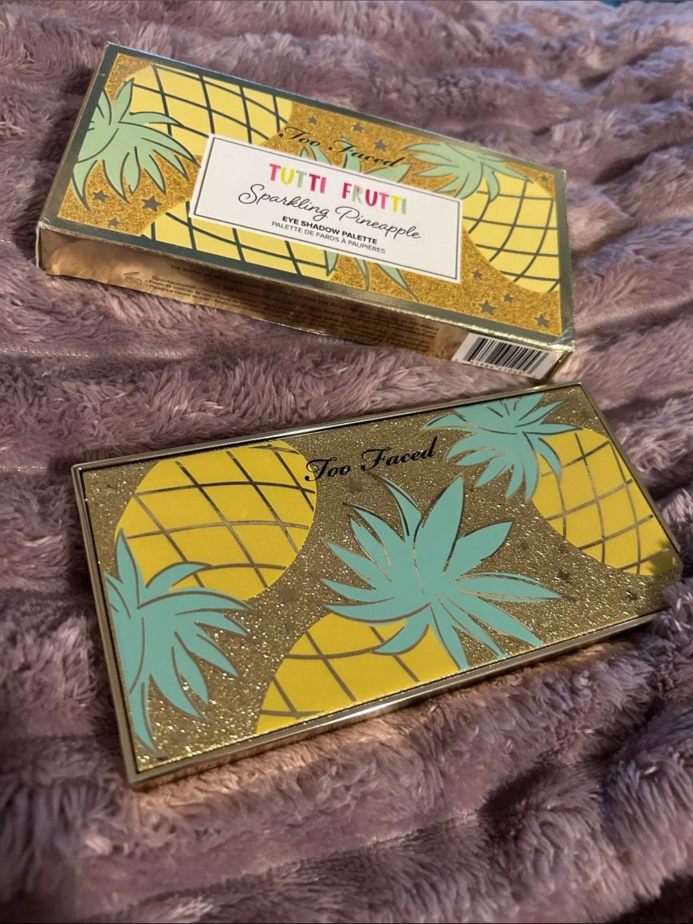 NIB Too Faced Sparkling Pineapple Tutti Frutti Eyeshadow Palette